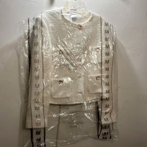 Mango Cream Cropped Jacket NWT